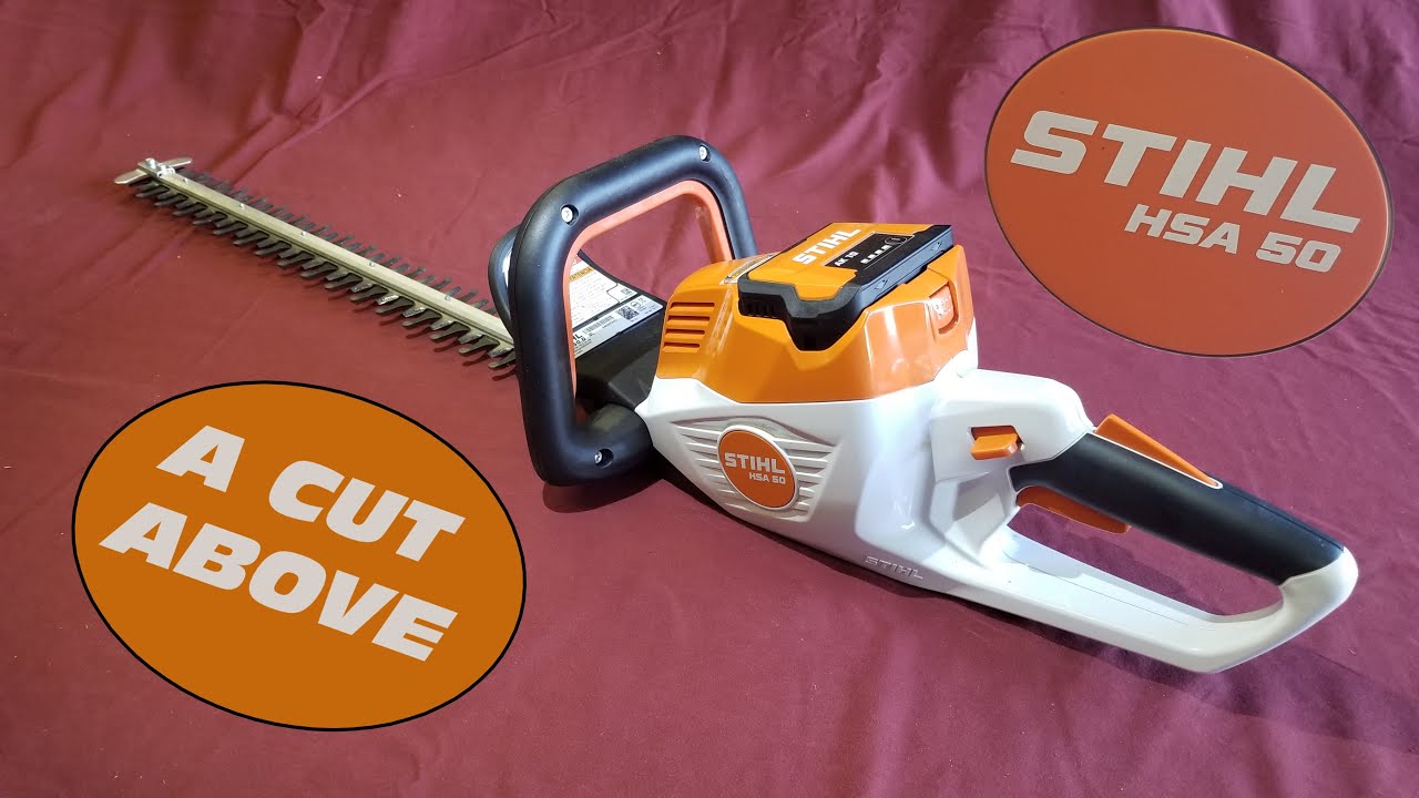 STIHL HSA50 Unboxing and 1st use.