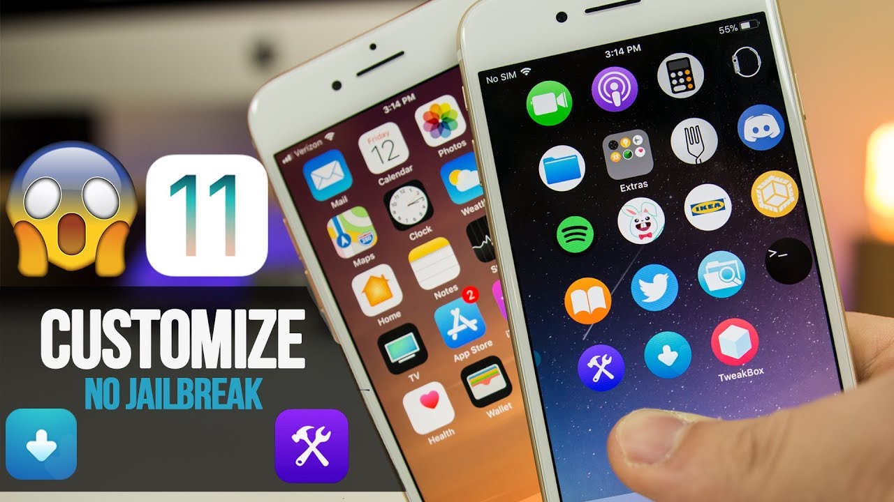 How to CUSTOMIZE Your iPhone,  Change Icon Shape & More! iOS 11 (No Jailbreak)