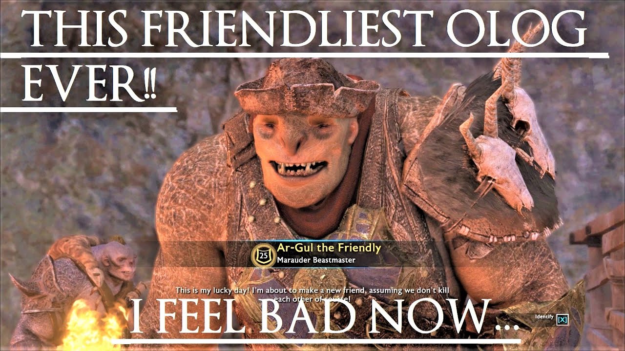 Shadow of War: Middle Earth™ Уникальная встреча с орками и цитаты #40 САМЫЙ ДРУЖЕЛЮБНЫЙ ОЛОГ НА С...