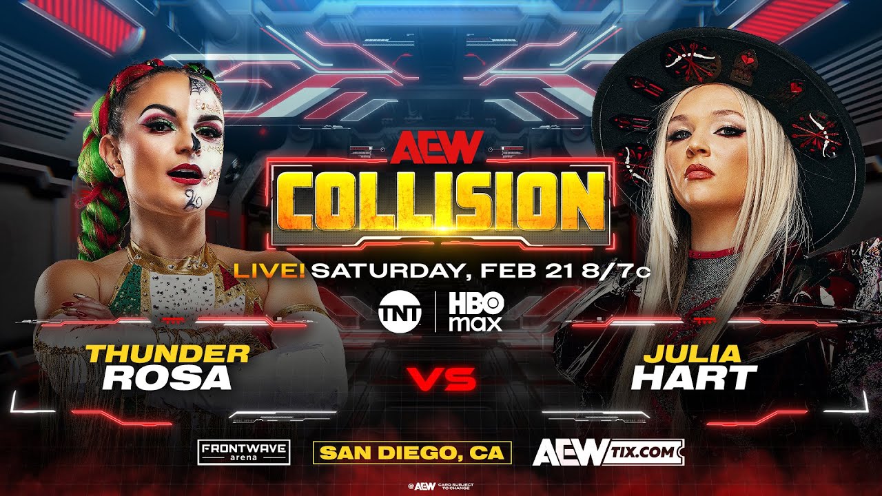 WWE 2K25 Thunder Rosa Vs. Julia Hart - AEW Collision 2/21/26