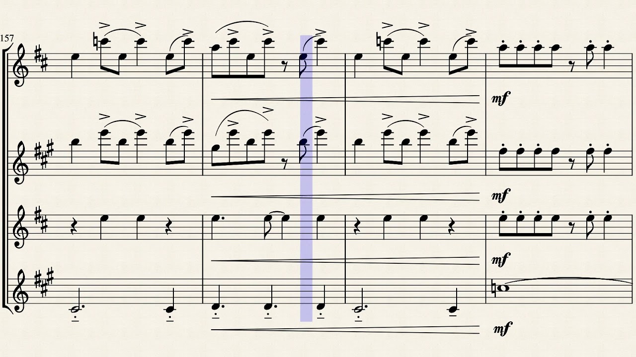 Danzón No. 2 Sax Quartet