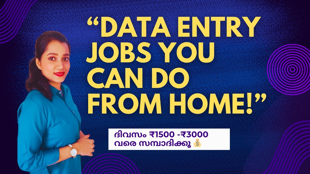 Data Entry Jobs From Home that pays Well!