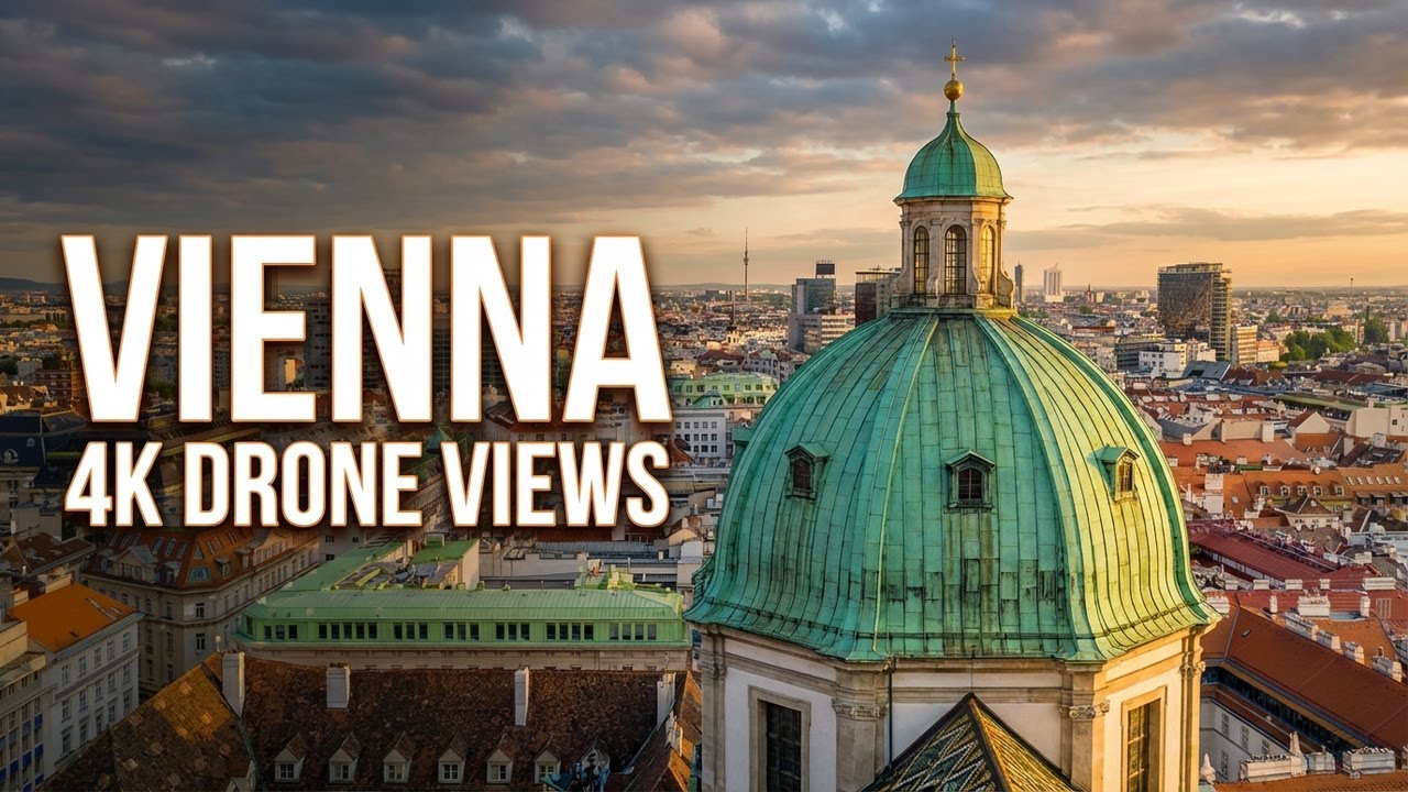 Vienna, Austria in 4k Ultra HD Drone Videos