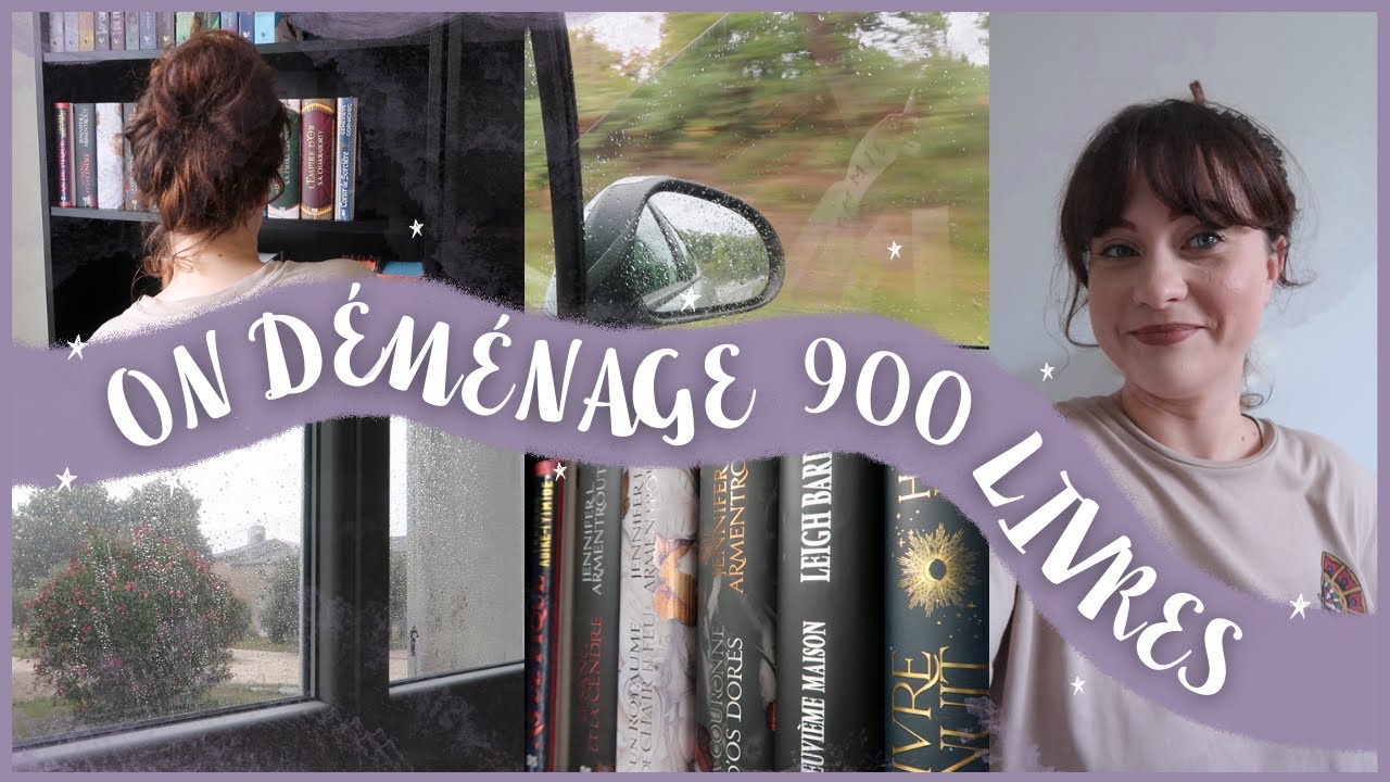 Je déménage toute ma collection de livres | VLOG