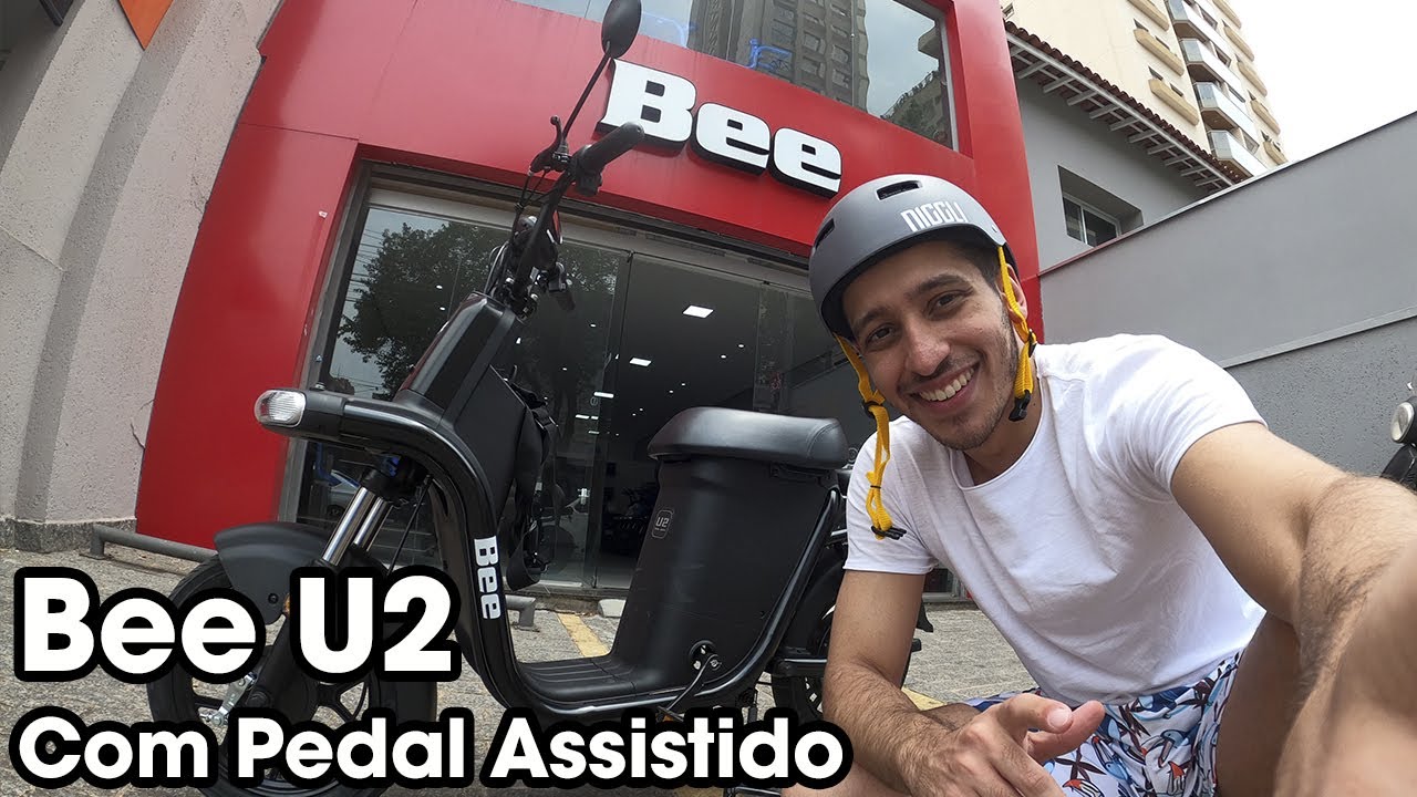TESTANDO A NOVA BIKE BEE U2 COM PEDAL ASSISTIDO