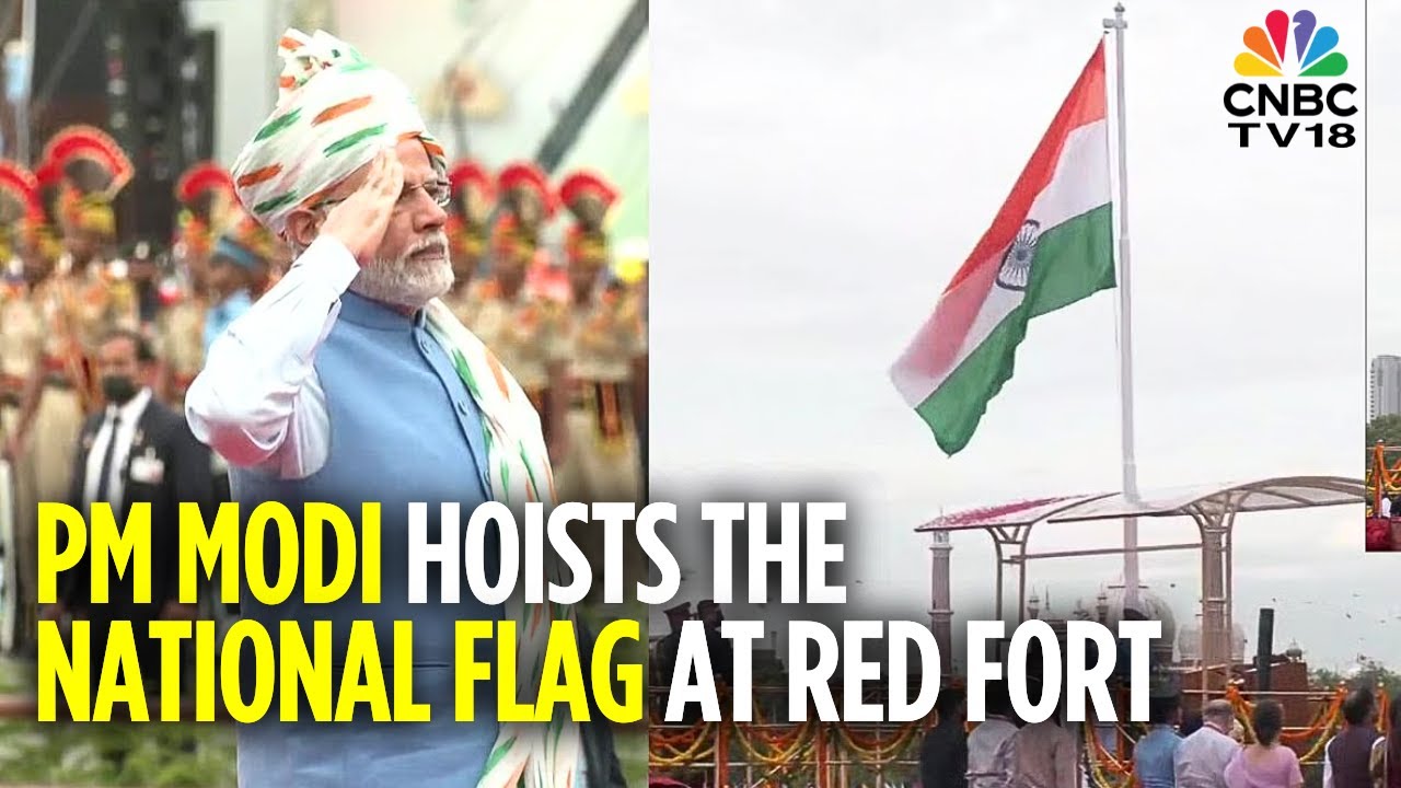 PM Modi Hoists National Flag At Red Fort As He Leads Nation's 79th Independence Day Celebrations