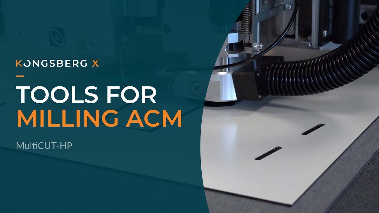 Tooling for Kongsberg X: milling ACM with the MultiCUT-HP toolhead