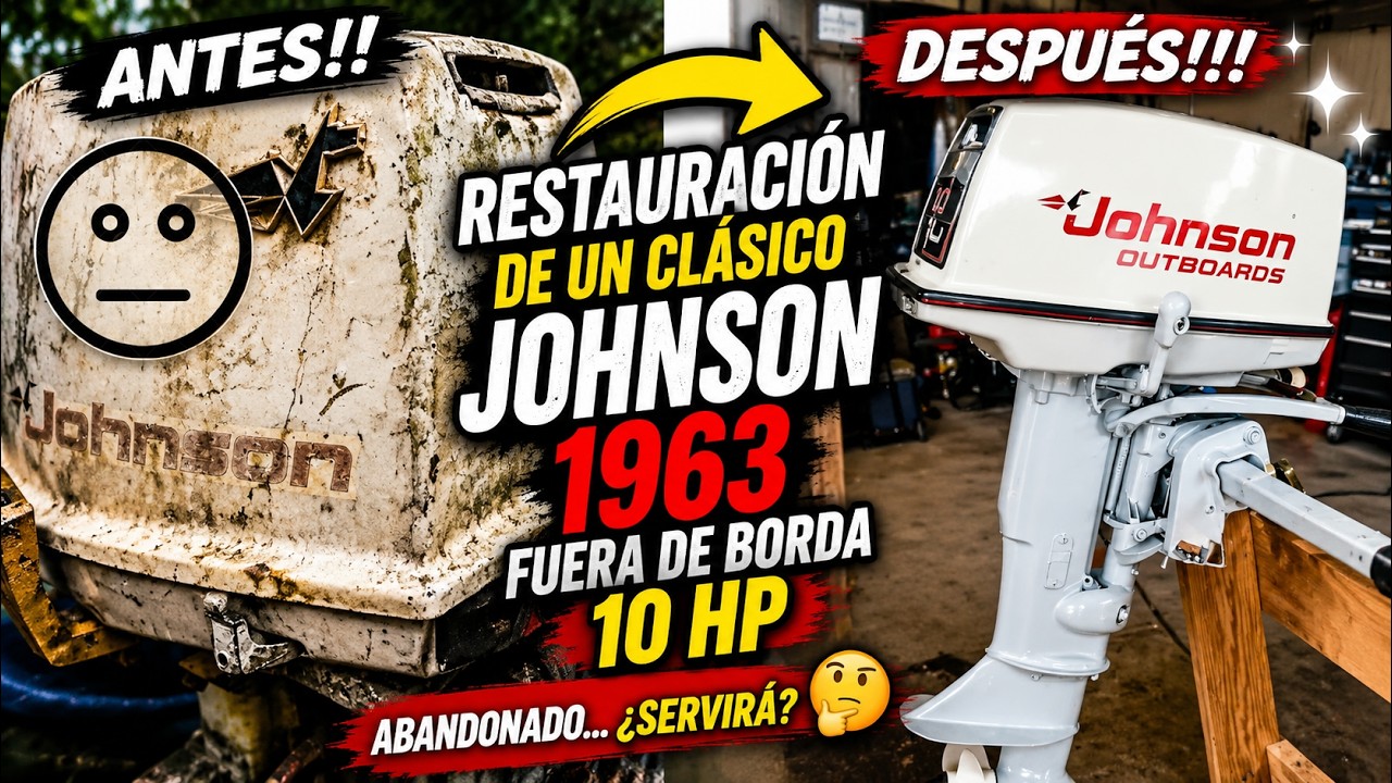 Restauración de un Clásico Johnson 1963 fuera de borda 10 hp - Abandonando - Servirá?