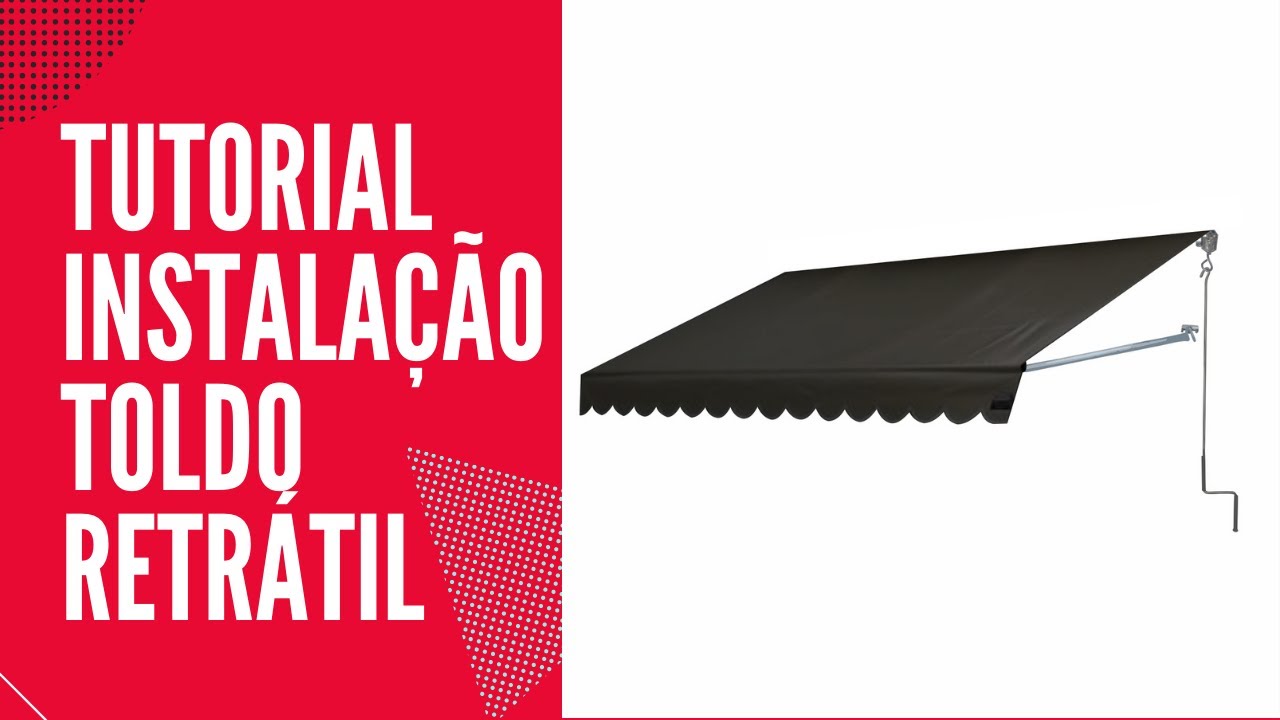 Instalação de toldo retrátil cortina de enrolar, como é feito a montagem passo a passo