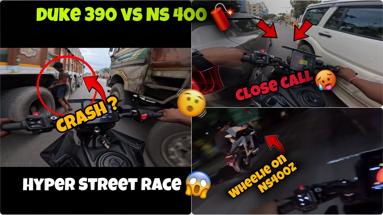Duke 390 vs Ns400z 😵||Hyper Street Race With Bros 🥵|| First On YouTube…