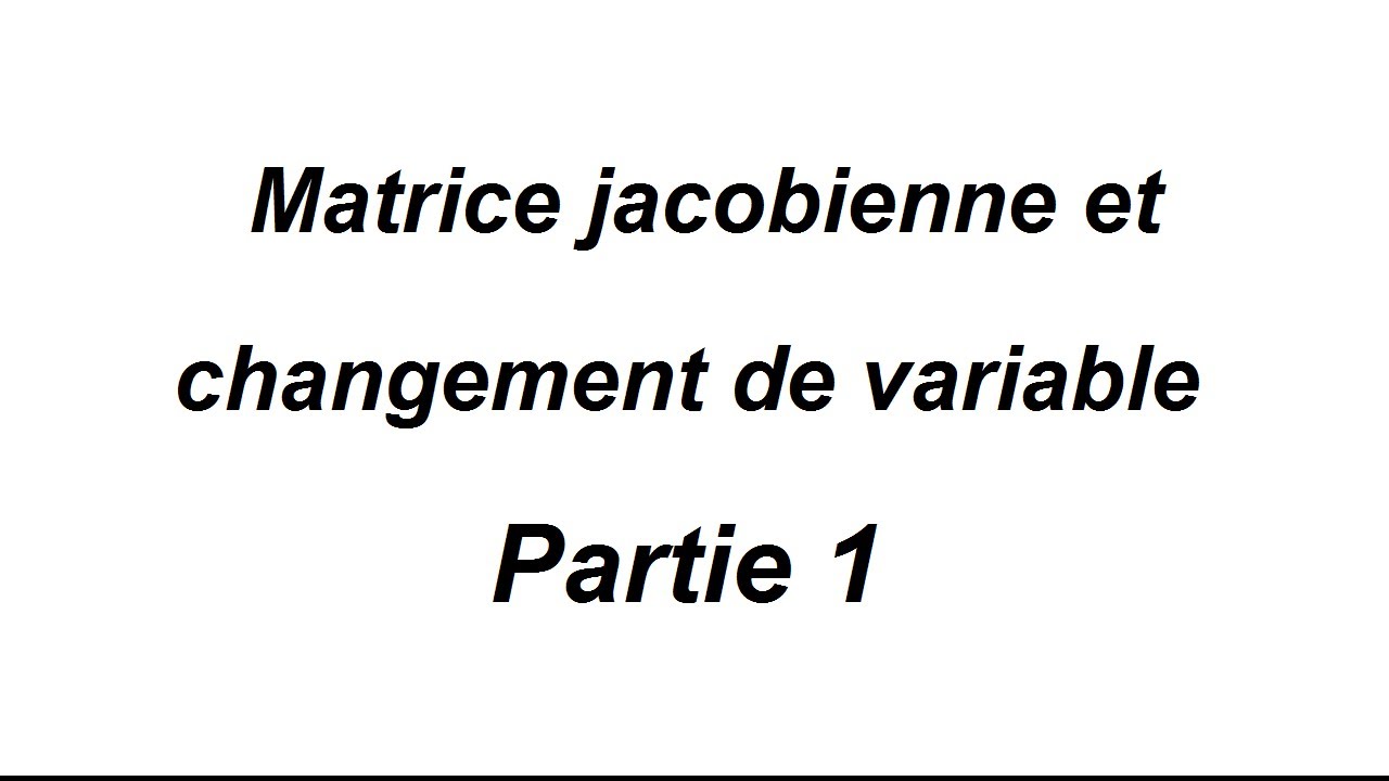 Calcul de l'aire d'un domaine avec changement de variable - utilisation du jacobien