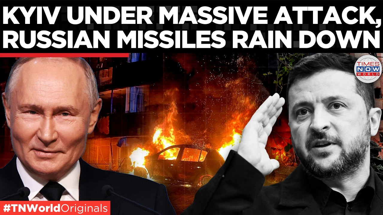 RUSSIA POUNDS UKRAINE: Kyiv Rocked by Explosions as Russian Missile and Drone Strikes Intensify