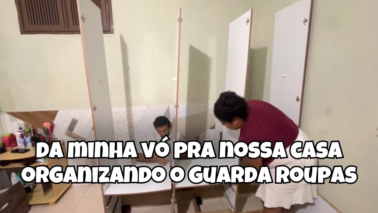 Ganhei um guarda roupa da minha vó e organizei tudinho - gratidão em cada detalhe 💛✨