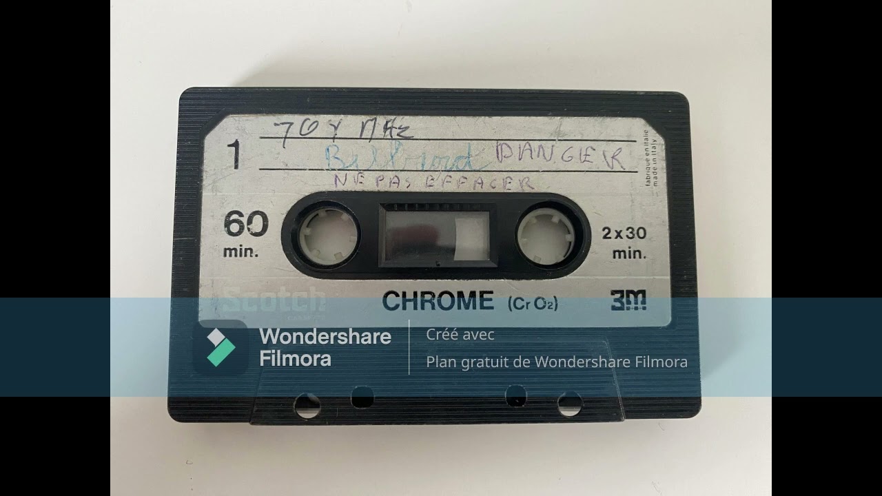 K7 Manhattan show 104 FM Mercure radio Funk 1982 à 1984 émission de août 1982..