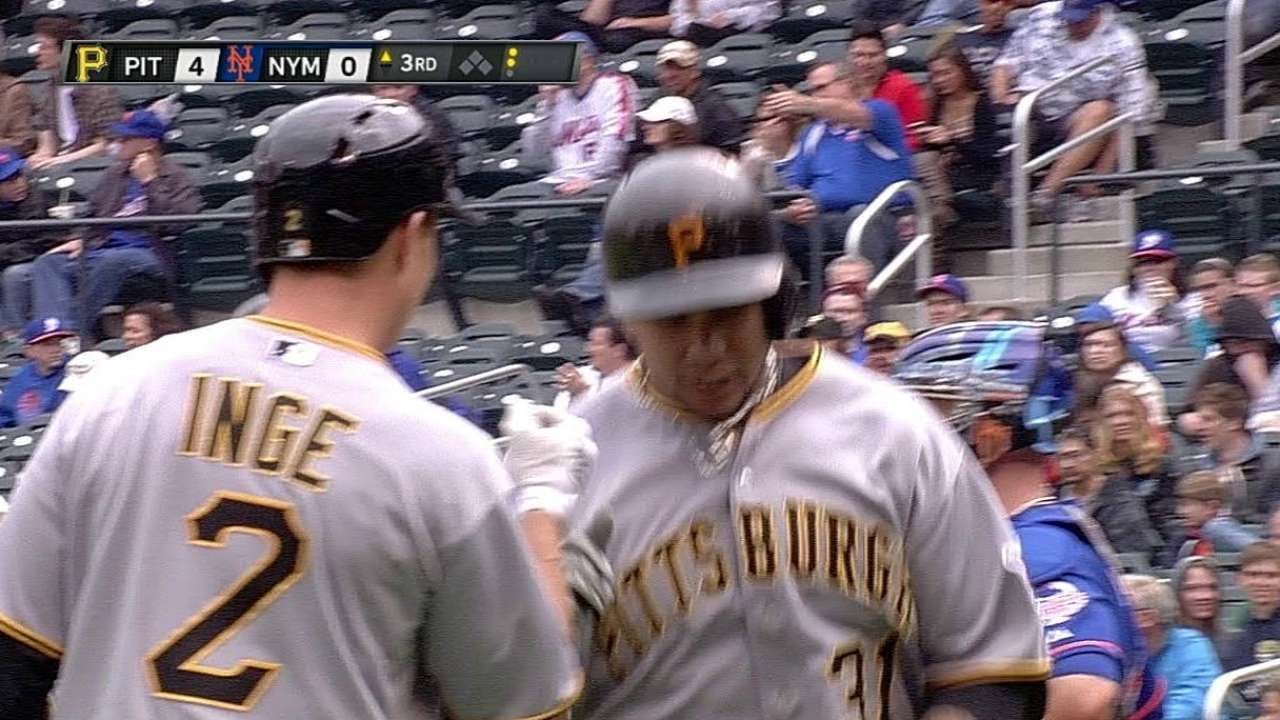PIT@NYM: Tabata drives a two-run blast to left-center