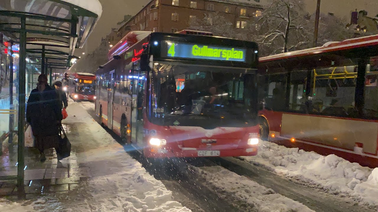 Resa med Buss 4 Under Snökaoset!