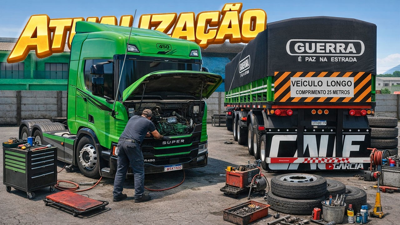 ATUALIZAÇÃO GLOBAL TRUCK ONLINE 2026 – NOVO CAMINHÃO E CARRETA MODIFICANDO NA OFICINA!