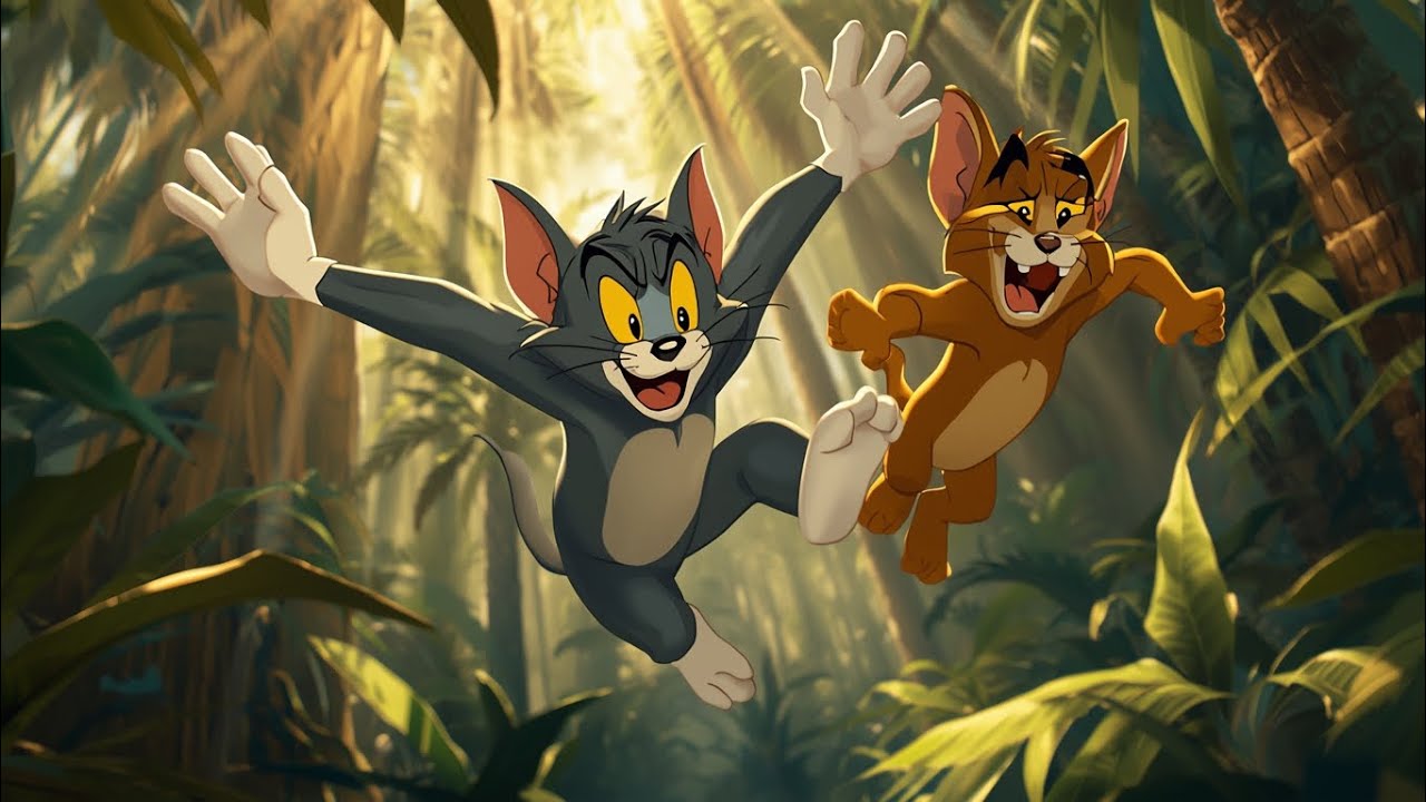 Tom and Jerry Jungle Adventure 🐱🐭 | Funny English Poem for Kids | Cartoon Rhymes