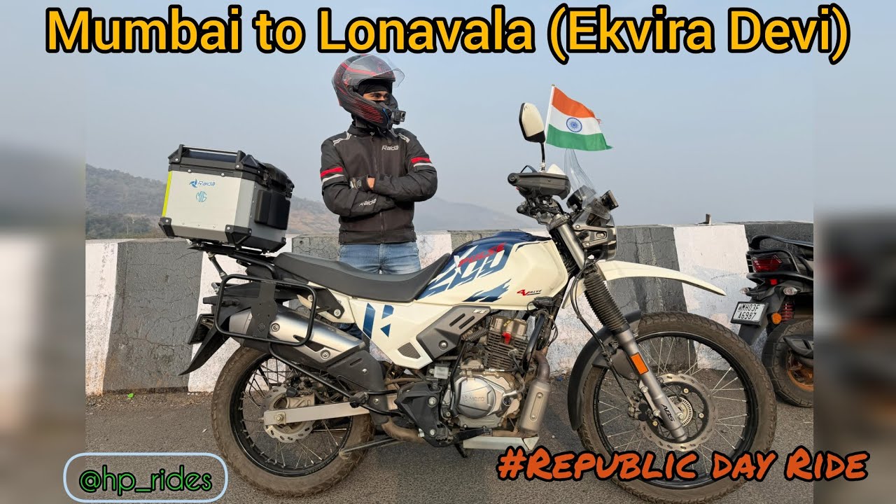 Finally most awaited ride done😃 I Mumbai to Lonavala (Ekvira Devi temple) I Xpulse2004v l Bhushi Dam
