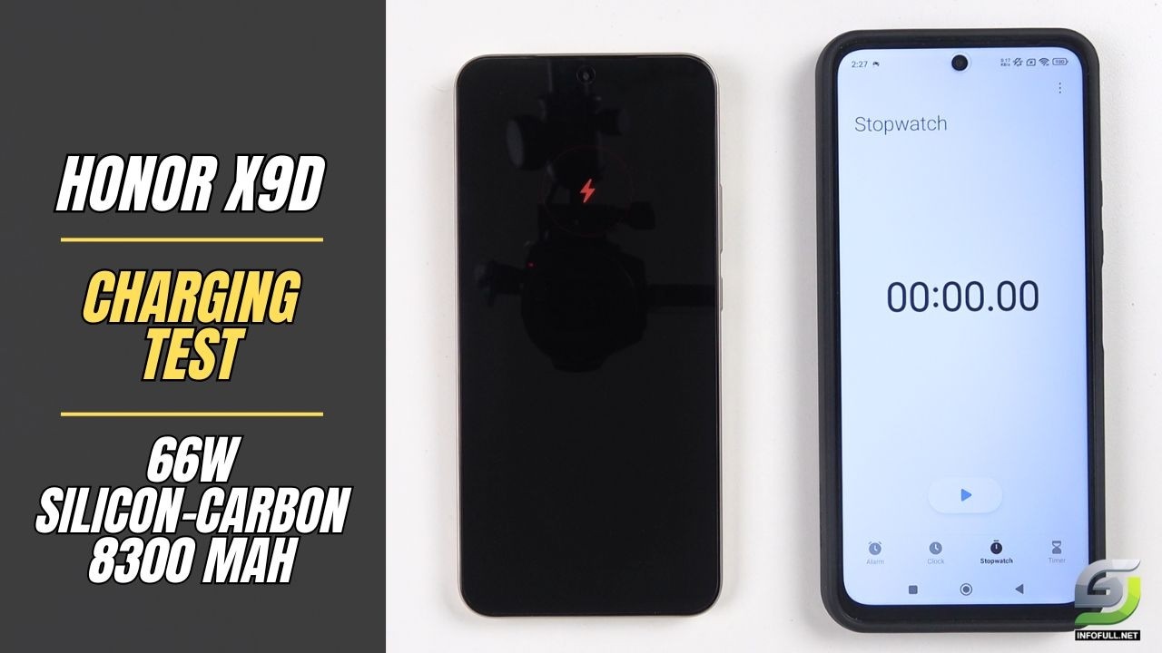 HONOR X9D Battery Charging Test 0% to 100% | 66W Fast Charging | 8300mAh Battery