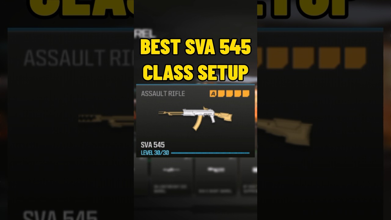 НОВАЯ СЛОМАННАЯ НАСТРОЙКА КЛАССА SVA 545 в MW3!