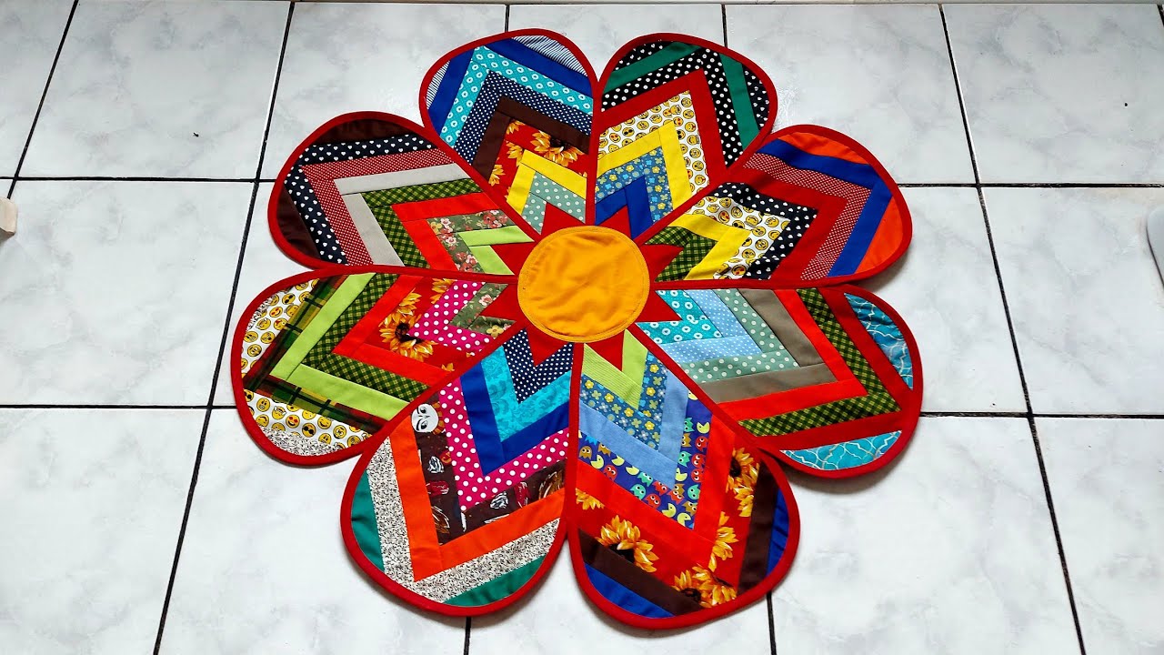 FIZ ESTE TAPETE DE FLOR BEM GRANDE 🌼 FICOU INCRÍVEL 💥