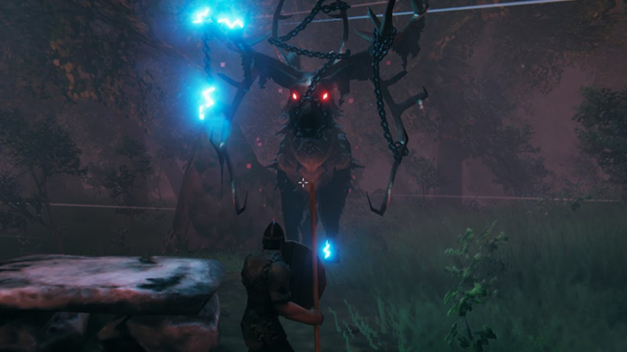 Valheim - Eikthyr Boss #1 Fight HD 1080p60 PC
