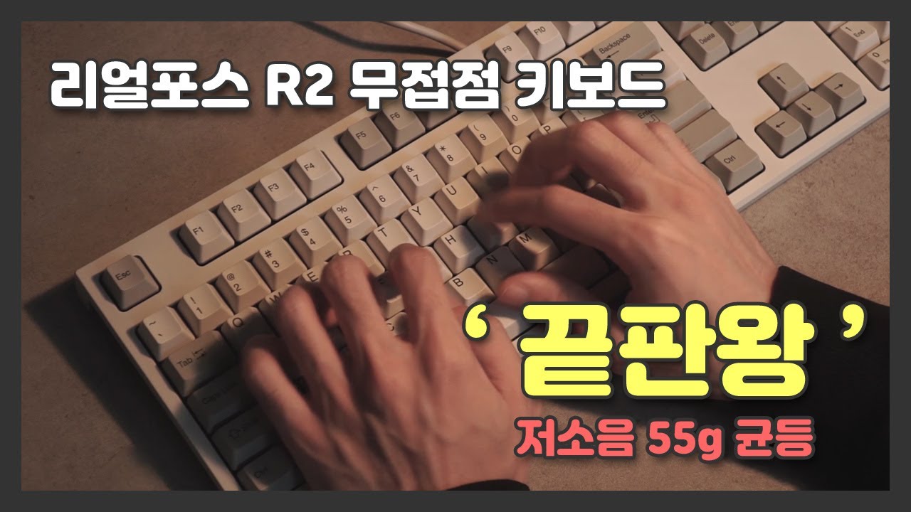 끝판왕이라길래 사용해봤습니다 무접점 키보드 토프레 리얼포스 R2 저소음 55g 균등 리뷰