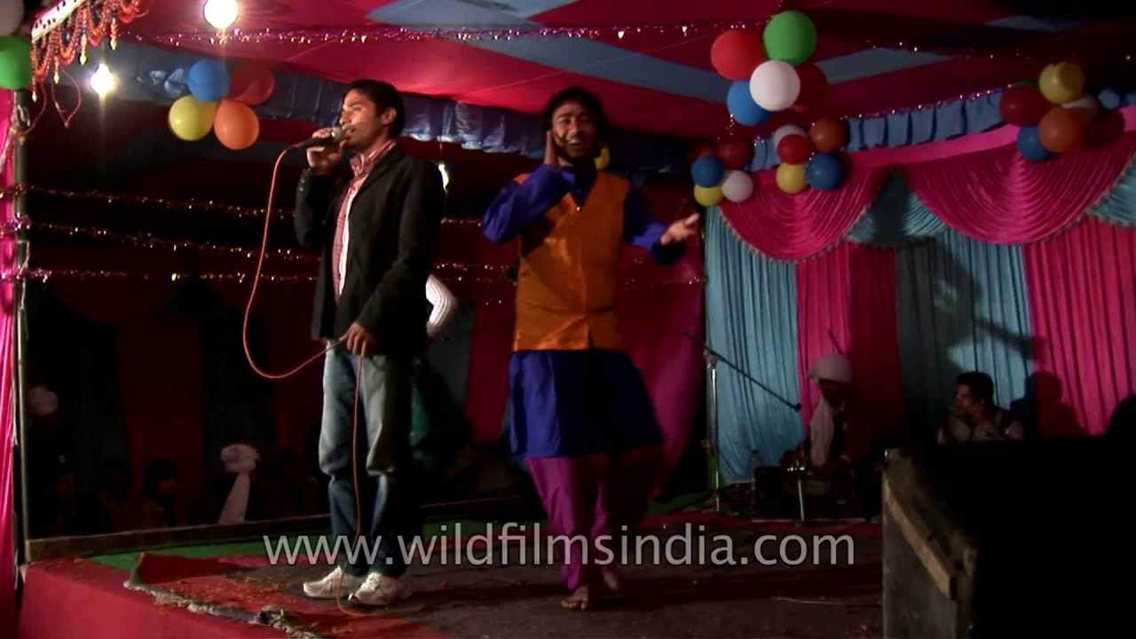Dancers perform Kumaoni folk songs