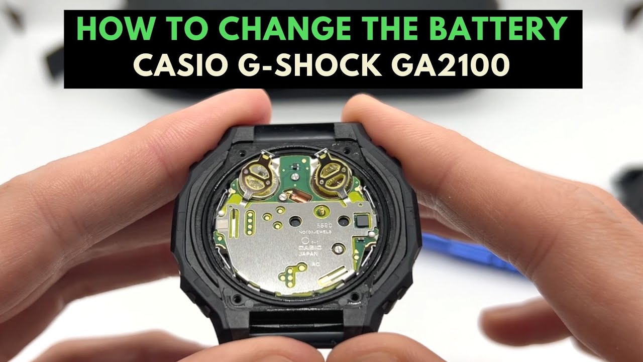 Замена аккумулятора Casio G Shock GA-2100 | Как заменить аккумулятор на Casio G Shock GA-2100