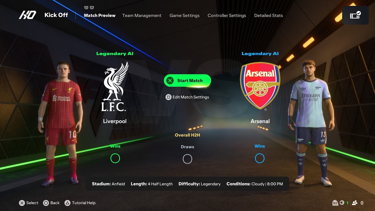 EA SPORTS 2025 (PS5 SLİM UHD) PREMİER LEAGUE 2. WEEK LİVERPOOL-ARSENAL GAMEPLAY