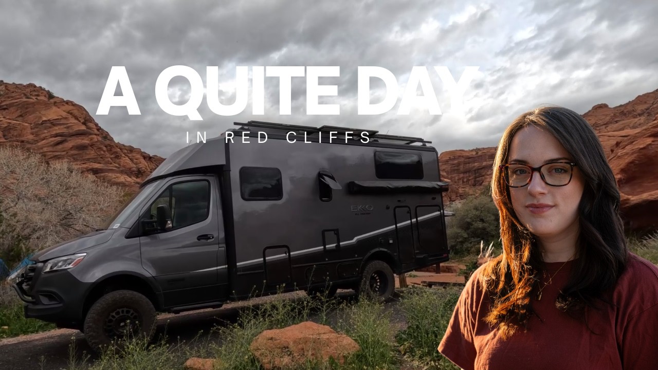 A Cozy Vanlife Day | Reading by the Water, Desert Trails & Thrifting