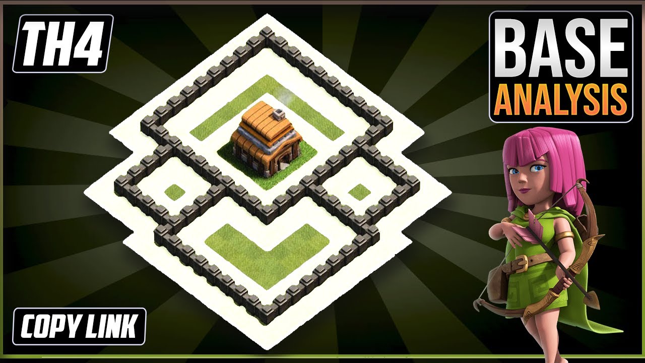 NEW ULTIMATE BEST TH4 HYBRID/TROPHY[defense]Base 2022!!Town Hall 4 Hybrid Base Design–Clash of Clans