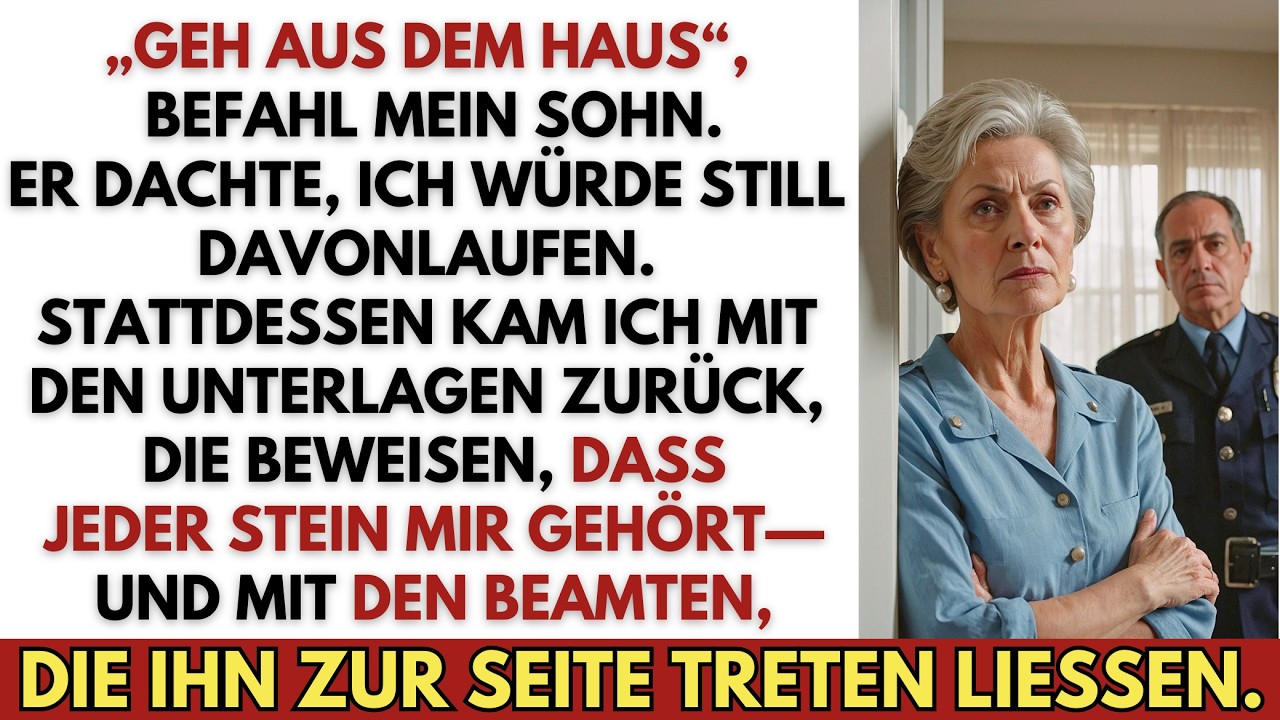 „Geh aus dem Haus“, sagte mein Sohn — doch er ahnte nicht, wie ich reagieren würde