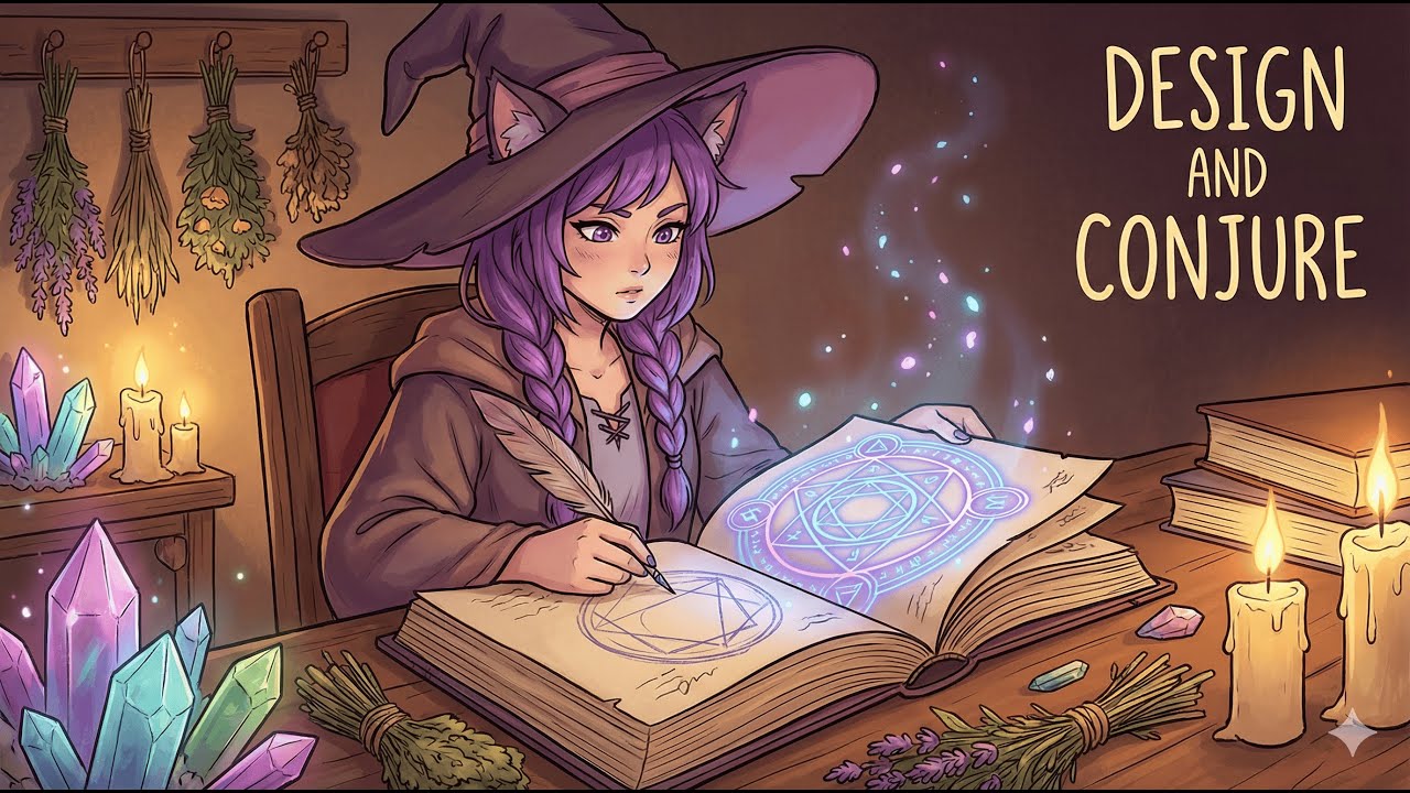 Das gemütlichste Hexen-Spiel aller Zeiten? 🕯️📜 Scrapbooking mit Magie. (Demo)