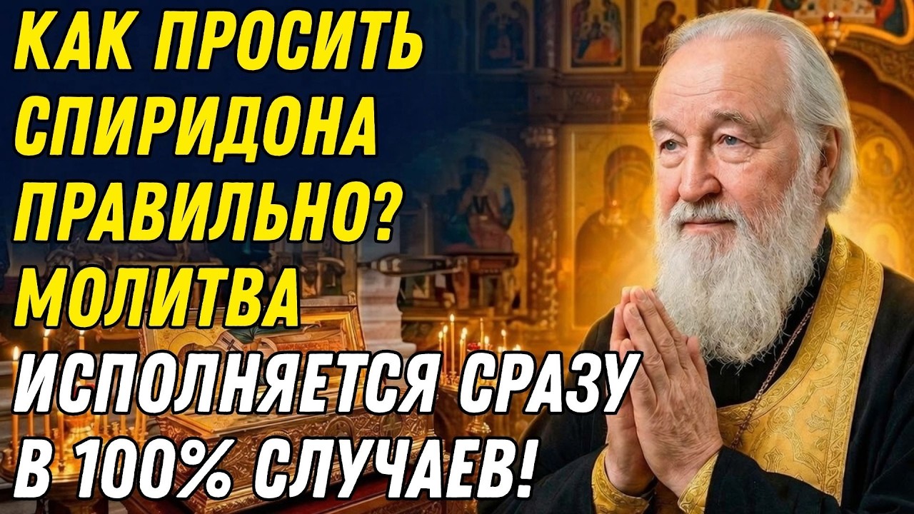 КАК ПРАВИЛЬНО ПРОСИТЬ СПИРИДОНА ТРИМИФУНТСКОГО? Молитва, которая исполняется мгновенно