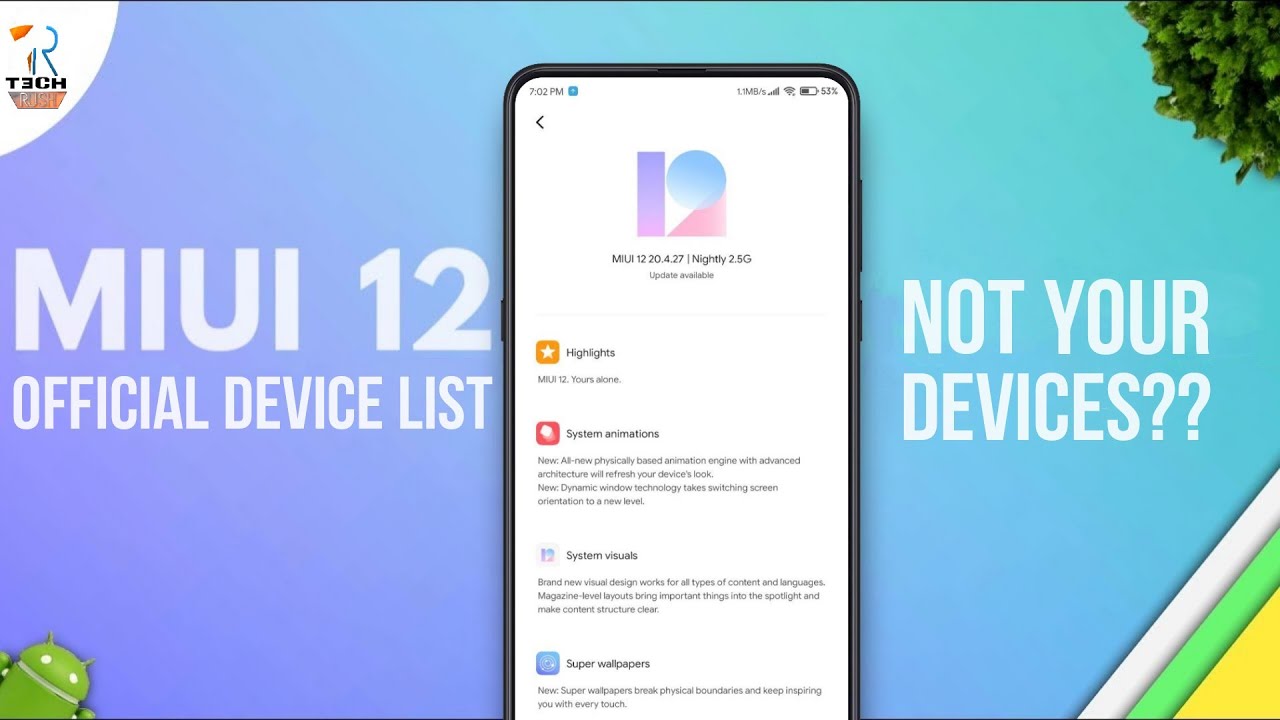 MIUI 12 Official Devices List | Check Your Devices | Not Your Device???