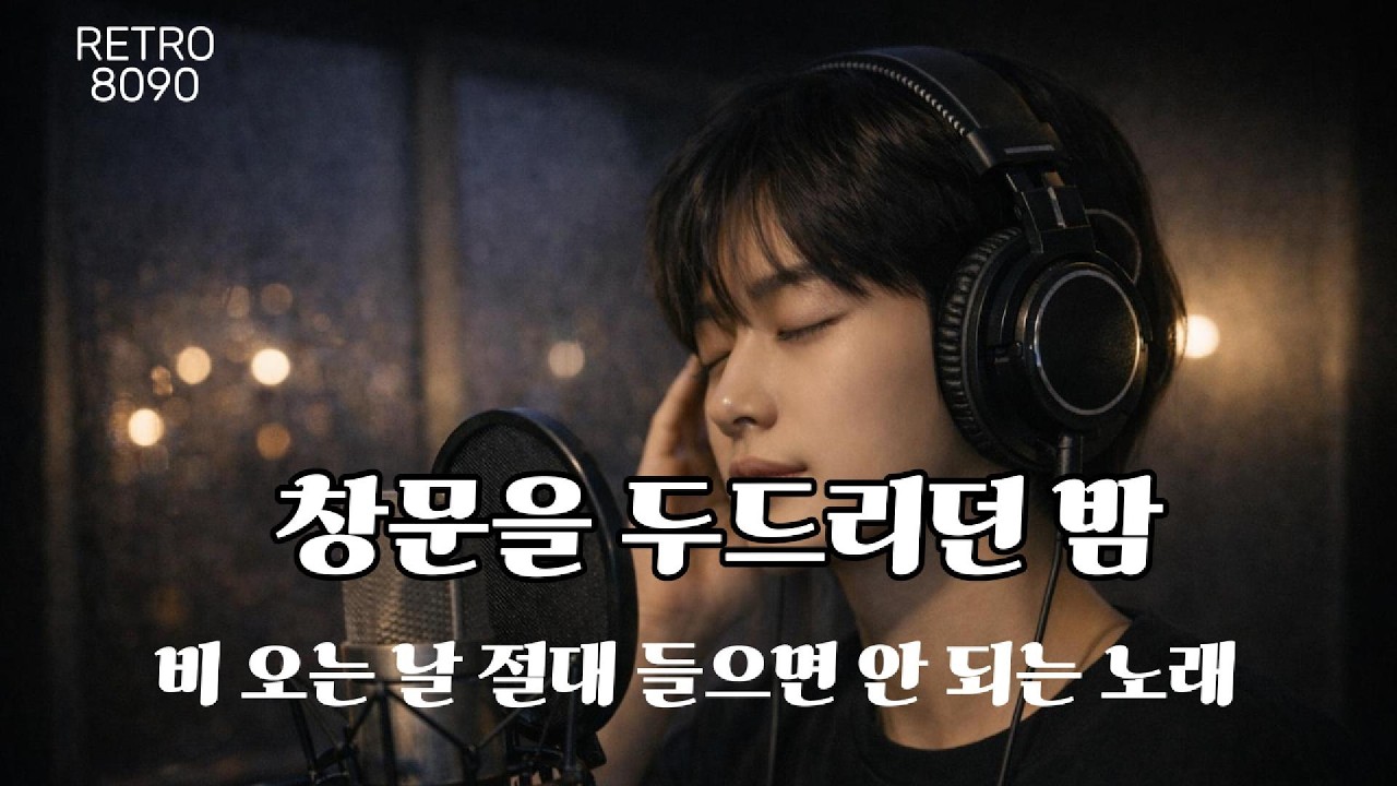 창문을 두드리던 밤비｜비 오는 밤, 그 사람 생각나는 8090 감성 발라드