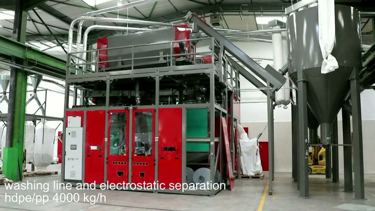 HDPE ve PP Yıkama Hattı Elektrostatik Ayrıştırma - Material Sorting