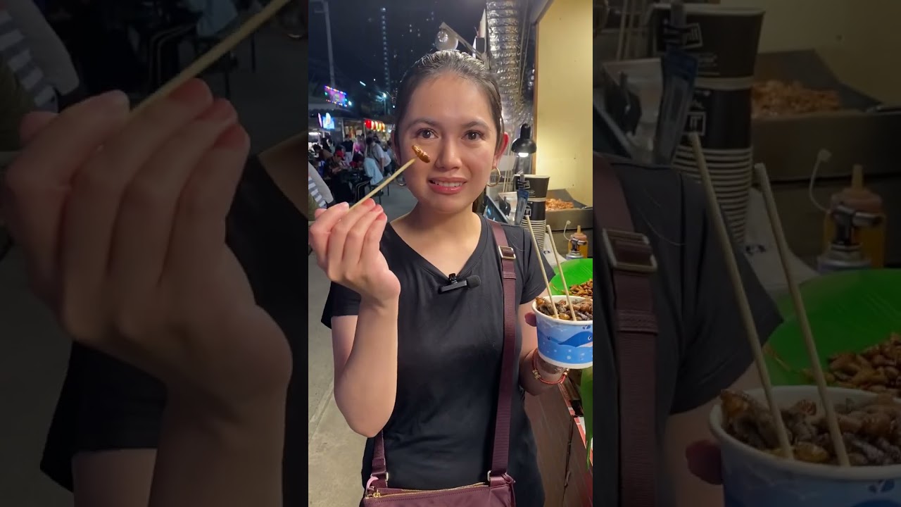 Fried Insects at Jodd Fairs Night Market in Bangkok
