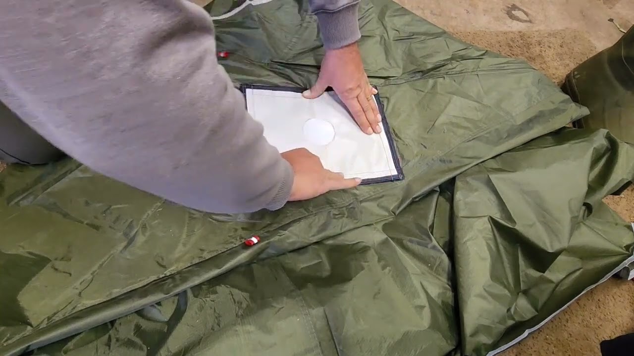 Installing The Stove Jack. Hot Tent Camping.