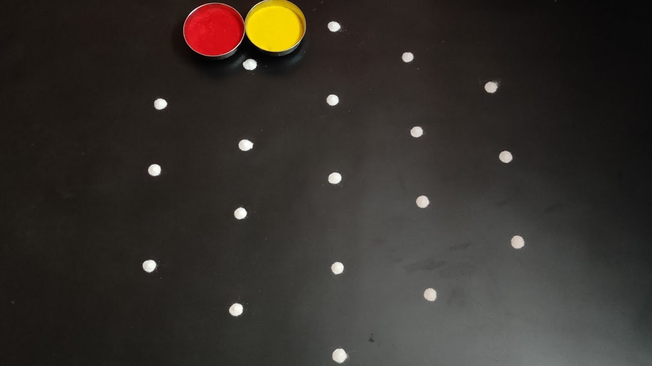 Diwali special Star flowers kolam|5*3Deepavali special kolam|pandaga muggulu|beauty rangoli