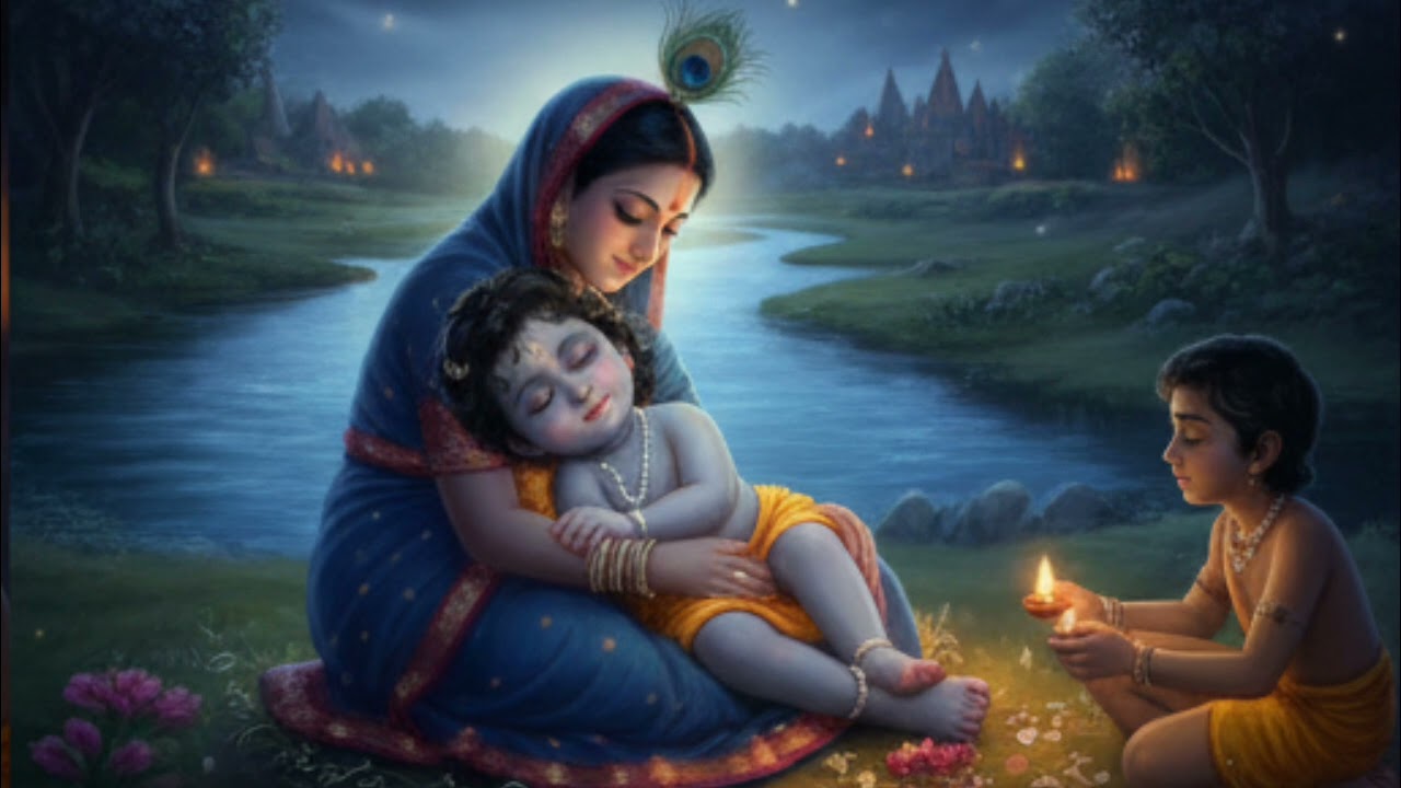 Yashoda Ki Lori 🌼 | Krishna Baby Lullaby | Soothing Hindi Sleep Song for Babies