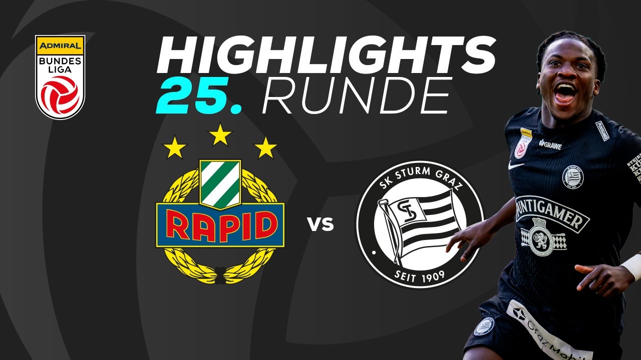 SK Rapid - SK Puntigamer Sturm Graz 25. Runde ADMIRAL Bundesliga 2025/26