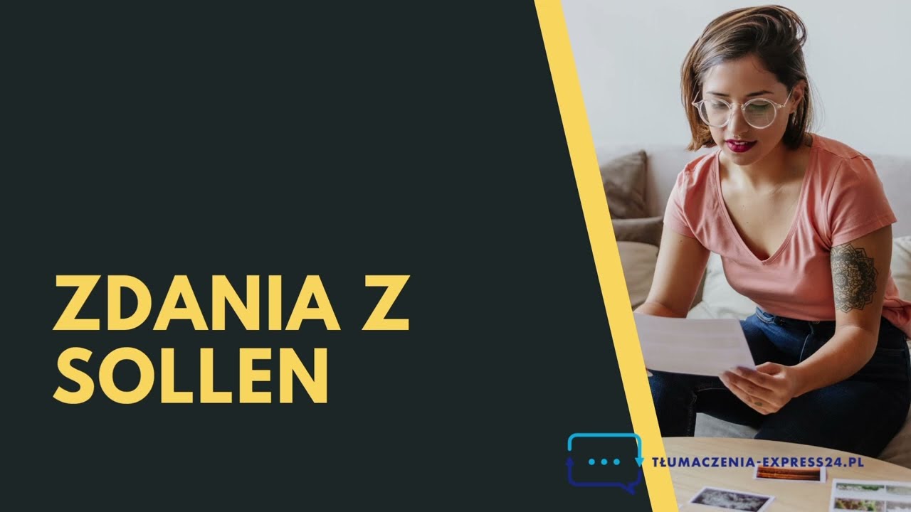 Zdania z czasownikiem moralnym sollen. Przydatne zdania z sollen.