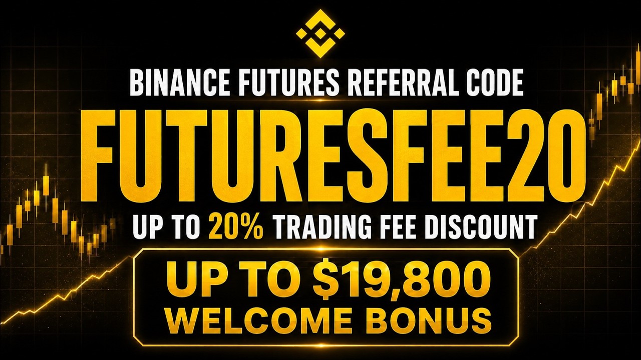 Binance Futures Referral Code FUTURESFEE20 20% Trading Fee Rebate and Up to $19,800 Bonus