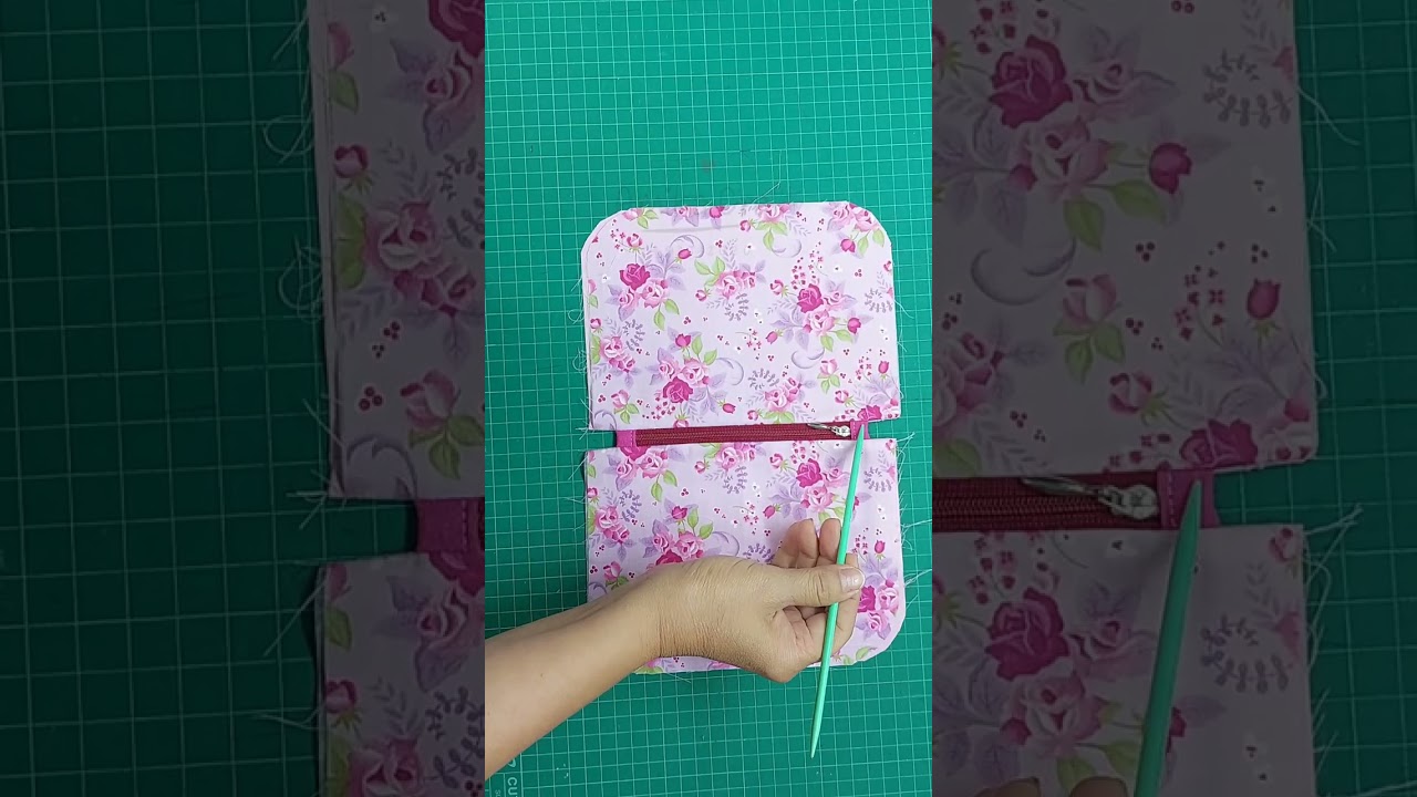 It&rsquo;s so cute and easy to make/DIY simple zipper pouch/Beginner sewing tutorial#Shorts #tutorial