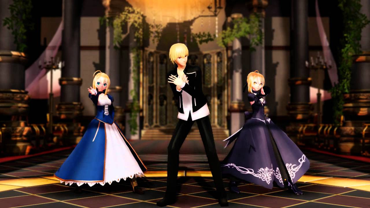 【Fate/MMD】 Oh My Saber! 【Saber/Alter/Gilgamesh】