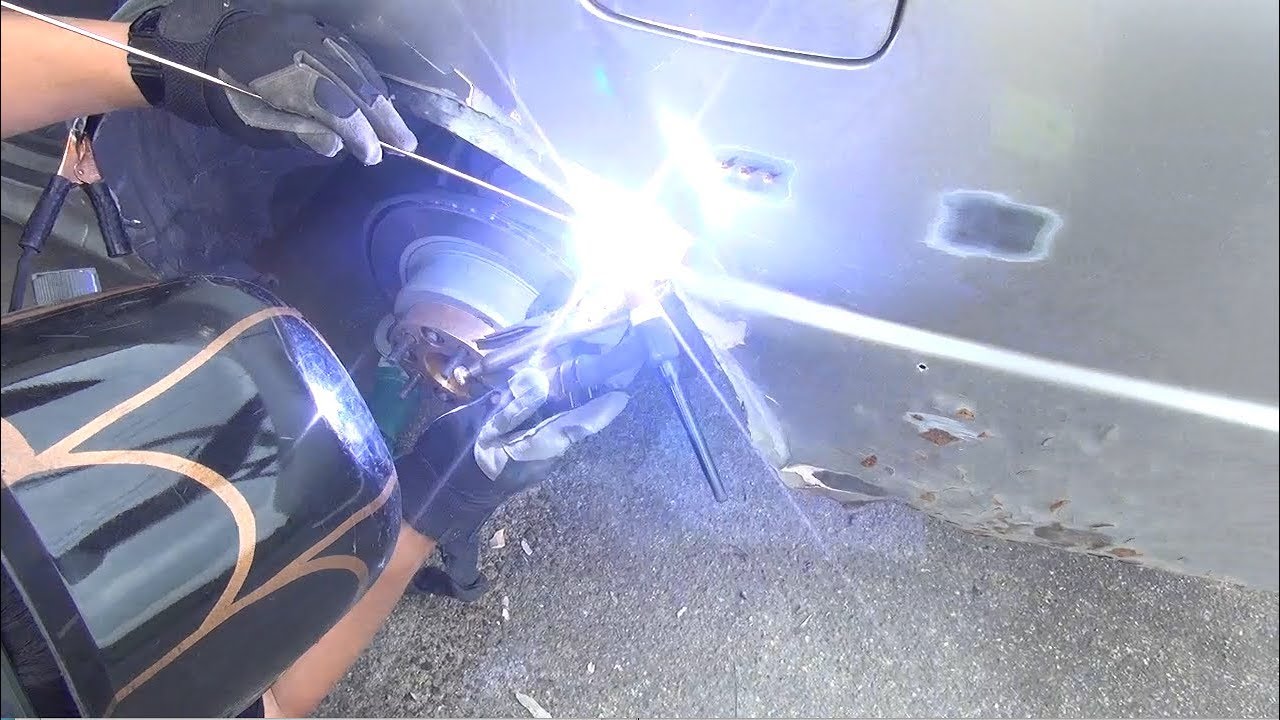 【素人DIY】フェンダー溶接と激安サイドステップ取付