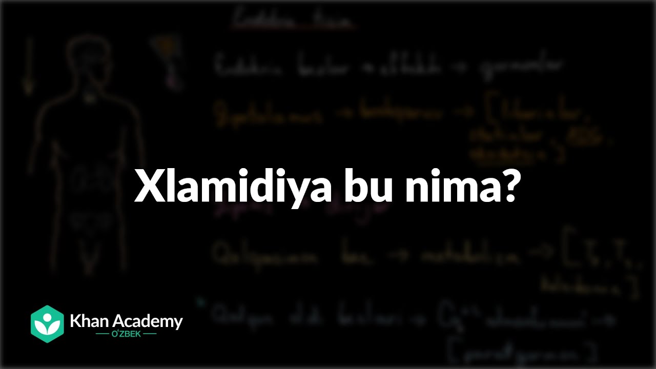 Xlamidiya bu nima? | Tibbiyot